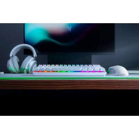 کیبورد ریزر RAZER Huntsman Mini Mercury White - تصویر ۴