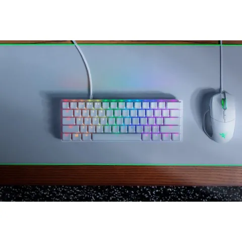 کیبورد ریزر RAZER Huntsman Mini Mercury White - تصویر ۲