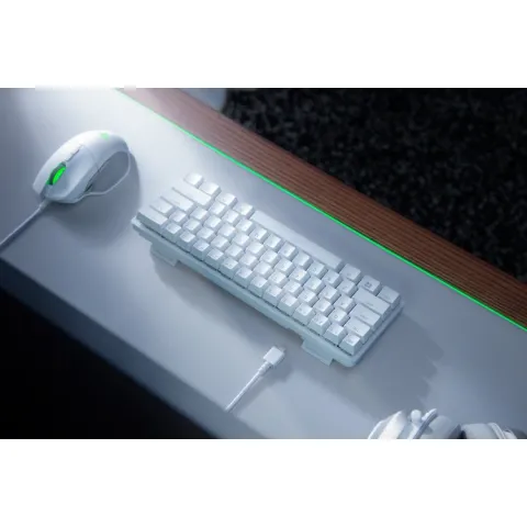کیبورد ریزر RAZER Huntsman Mini Mercury White - تصویر ۵