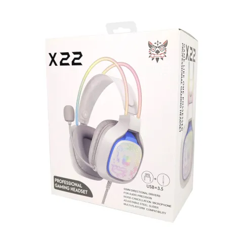 هدست اونیکوما ONIKUMA X22 WHITE GAMING - تصویر ۴