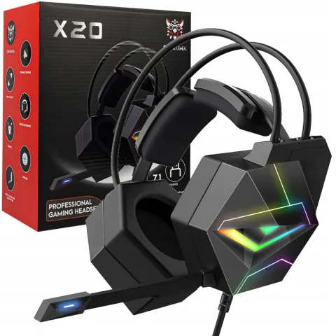هدست اونیکوما ONIKUMA X20 BLACK 7.1 GAMING - تصویر ۴