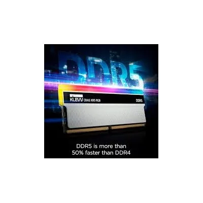 رم دسکتاپ کلو KLEVV CRAS XR5 RGB WHITE 32GB (2x16GB) 6200MT/s CL32 DDR5 - تصویر ۳