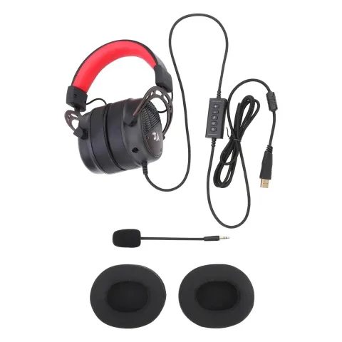 هدست گیمینگ ردراگون REDRAGON H730 THORIDAL BLACK WIRED RGB - تصویر ۲