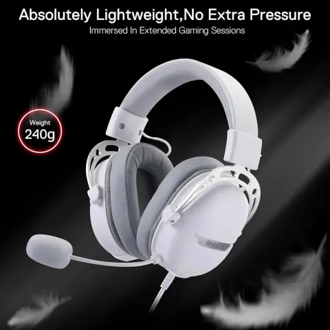 هدست گیمینگ ردراگون REDRAGON AURORA H376 White - تصویر ۵