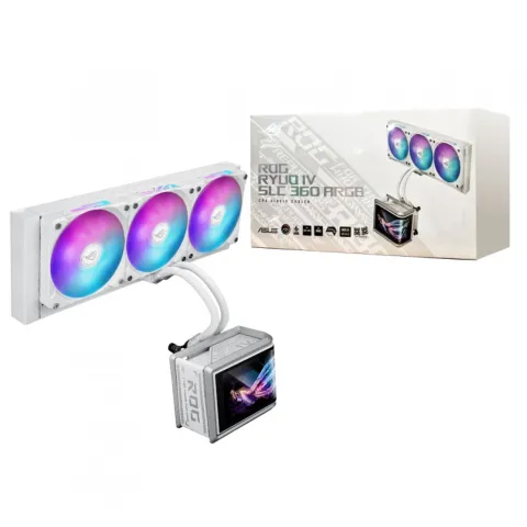 خنک کننده مایع پردازنده ایسوس مدل ASUS ROG RYUO IV SLC 360 ARGB WHITE - تصویر ۶