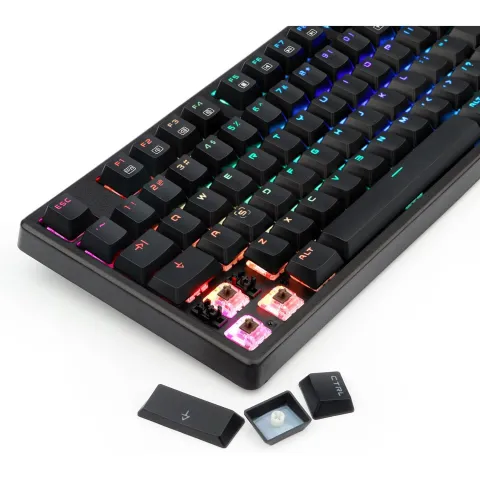 کیبورد ردراگون REDRAGON K578BR-RGB KAMA WIRED RGB BROWN SW - تصویر ۵