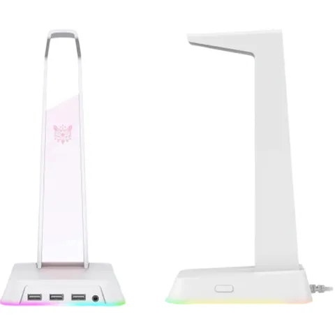 پایه هدست + هاب USB اونیکوما ONIKUMA STAND + USB UHB RGB ST2 WHITE - تصویر ۳