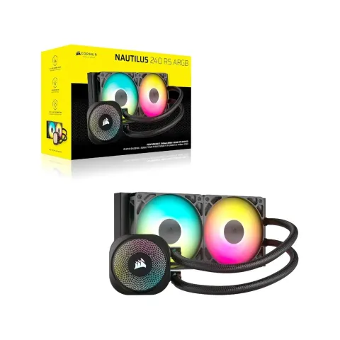 خنک کننده کورسیر CORSAIR NAUTILUS 240 RS ARGB BLACK - تصویر ۶