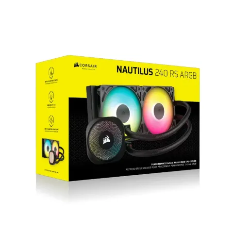 خنک کننده کورسیر CORSAIR NAUTILUS 240 RS ARGB BLACK - تصویر ۲