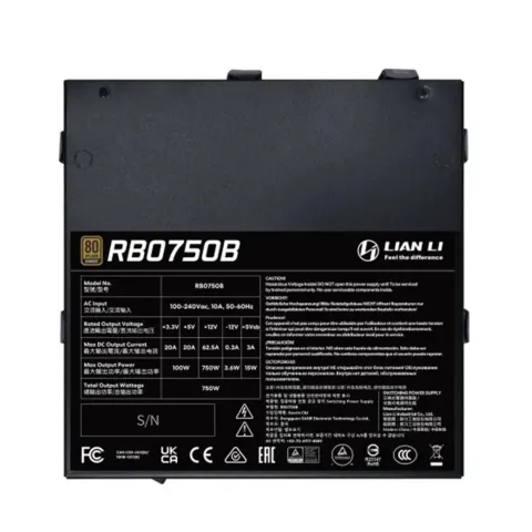 پاور 750 وات لیان لی LIAN LI RB 750 BLACK - تصویر ۴