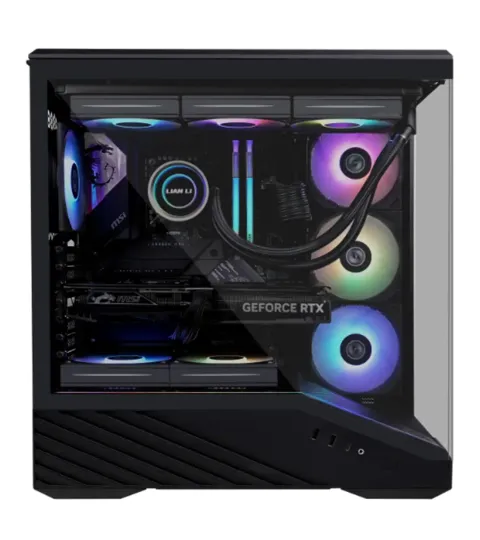 کیس گیمینگ لیان لی Vector V100R Black - تصویر ۳