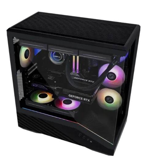 کیس گیمینگ لیان لی Vector V100R Black - تصویر ۴