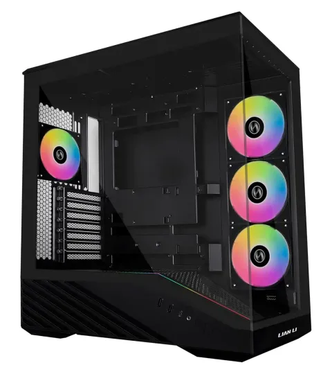 کیس گیمینگ لیان لی Vector V100R Black - تصویر ۶