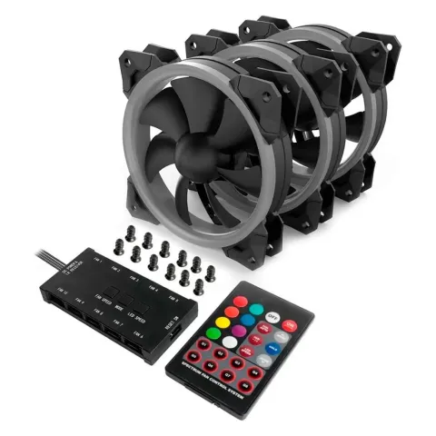 فن کیس ردراگون REDRAGON GC-F008 (3x PACK - BK) - تصویر ۳