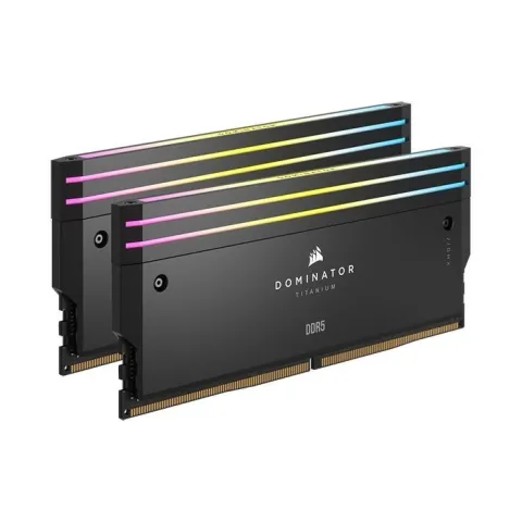 رم کورسیر CORSAIR DOMINATOR TITANIUM 64GB(2x32) 6600MT/s CL32 DDR5 - تصویر ۲