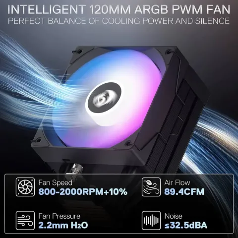 خنک کننده پردازنده ردراگون CC-2312 RGB - تصویر ۳