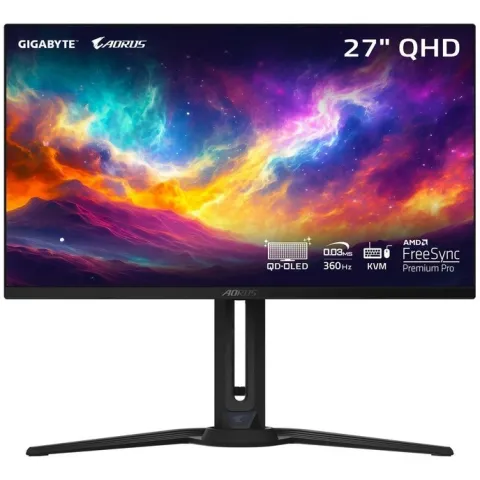 مانیتور گیگابایت GIGABYTE AORUS FO27Q3  QD-OLED 2K 360Hz 0.03ms - تصویر ۲