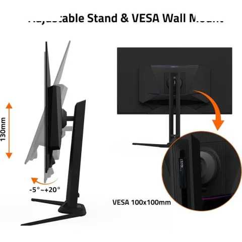 مانیتور گیگابایت GIGABYTE AORUS FO32U2P - QD-OLED 4K 240Hz 0.03ms DP 2.1 - تصویر ۶
