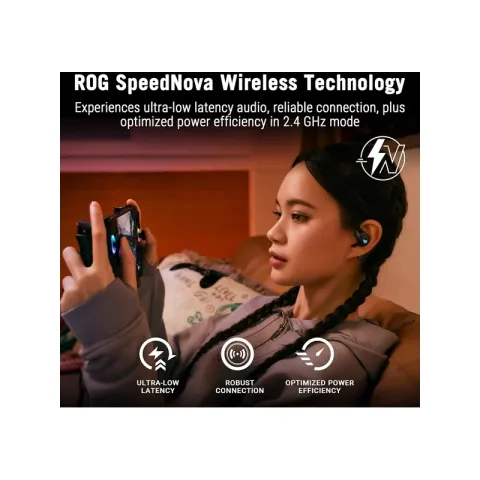 هنذفری ایسوس  ROG BUDS CETRA OPEN WIRELESS O701 BLACK - تصویر ۵