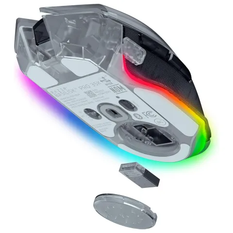 موس ریزر RAZER BASILISK V3 PRO 35K PHANTOM WHITE - تصویر ۵